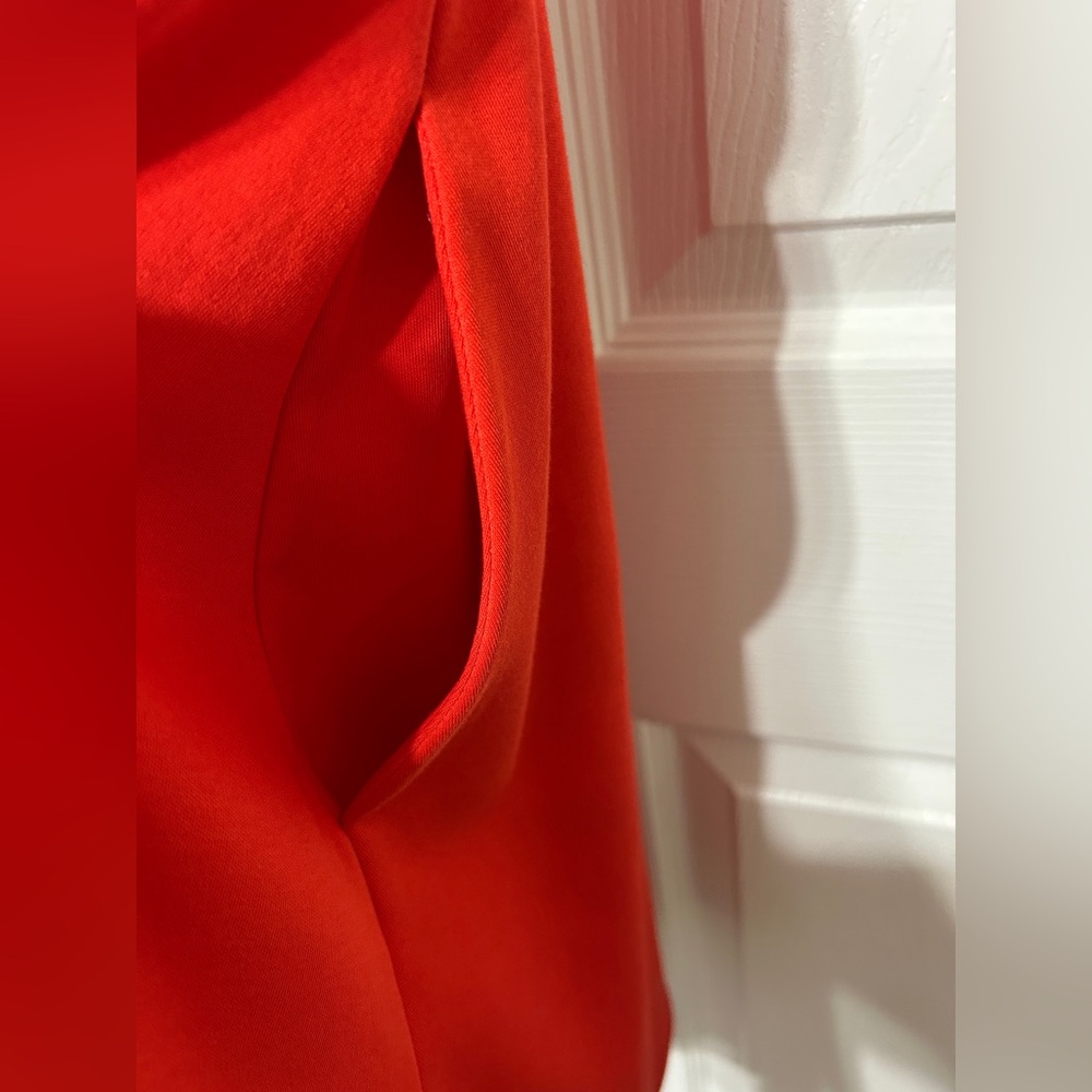 New York & Co Women’s Red Dress Open Back Cotton Knit Sleeveless NWT Size L - Picture 6 of 8
